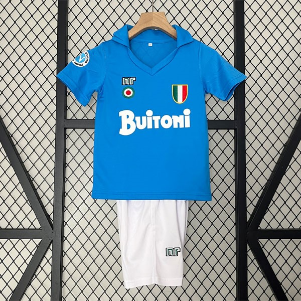Camiseta Napoli Primera Equipación Retro Niño 1987 1988